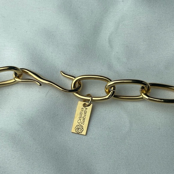 Cristina Sabatini Lucite And Green stone Beaded Necklace - Picture 4 of 5